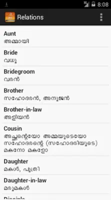 Orchid English Useful Words android App screenshot 0